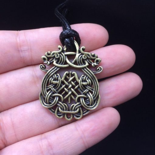 Viking Long Boat Dragon Head Luck Talisman Necklace - Image 5