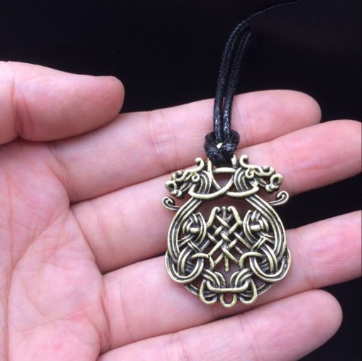 Viking Long Boat Dragon Head Luck Talisman Necklace - Image 7