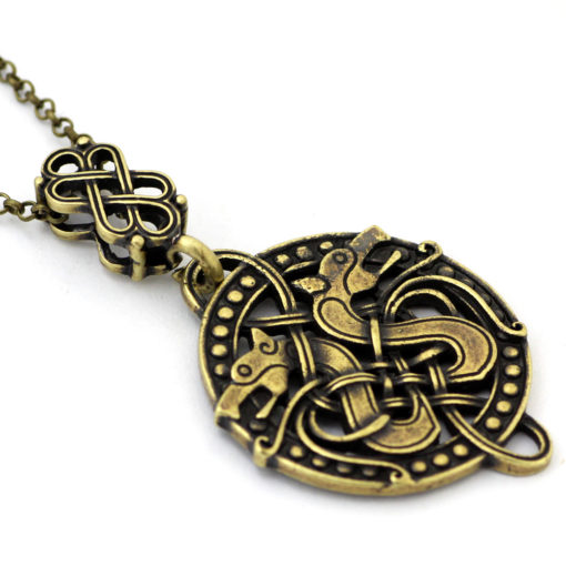 Nordic Odin Wolf Necklace Talisman - Image 4