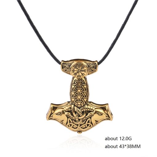 Thors Hammer Charm - Mjollnir with Teeth Barer and Teeth Grinder - Image 3