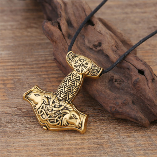 Thors Hammer Charm - Mjollnir with Teeth Barer and Teeth Grinder - Image 4