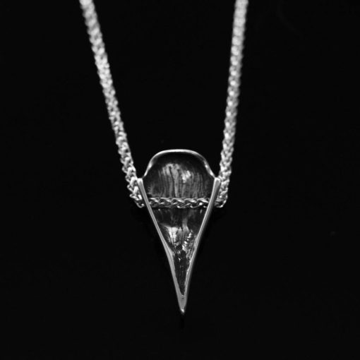 Raven Skull Necklace Vikings Helm of Awe Amulet Talisman - Image 3