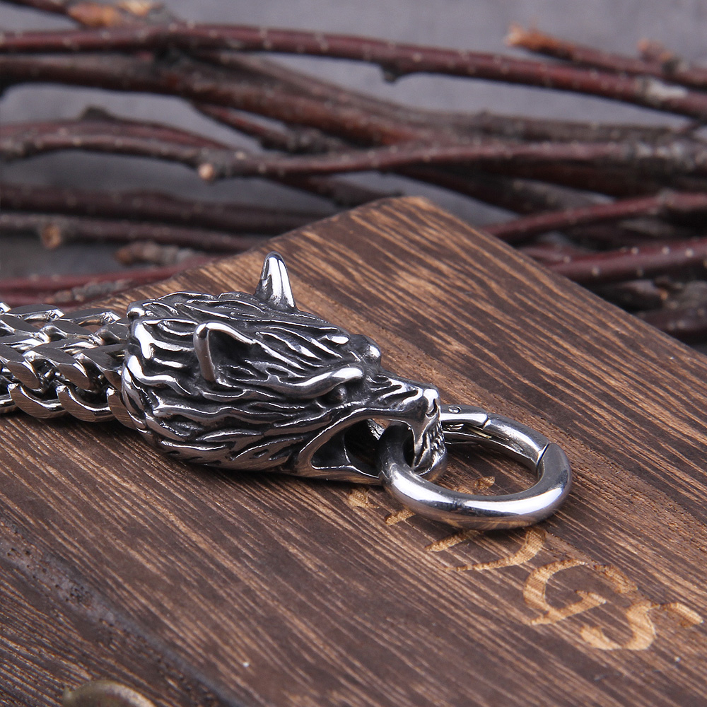 Wolf charm bracelet hotsell