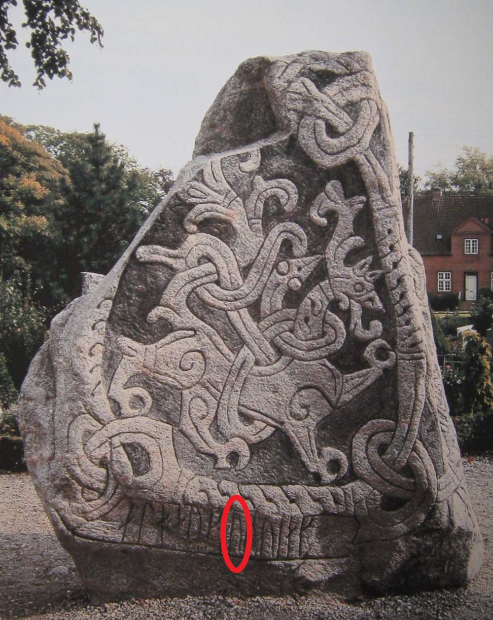 Uruz Rune on Poem Stone