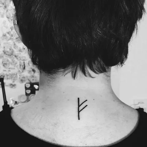 fehu rune tattoo