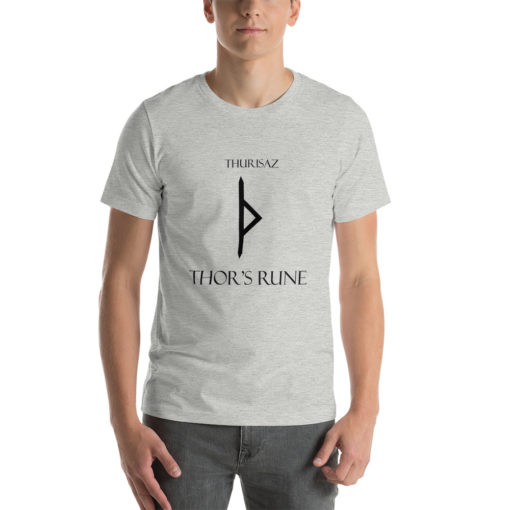 Thurisaz Norse Rune "Thor's Rune" Short-Sleeve Mens / Unisex T-Shirt Viking Tee shirt Norse Mythology Made in the USA - Image 9