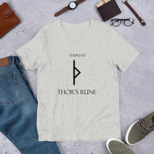 Thurisaz Norse Rune "Thor's Rune" Short-Sleeve Mens / Unisex T-Shirt Viking Tee shirt Norse Mythology Made in the USA - Image 10