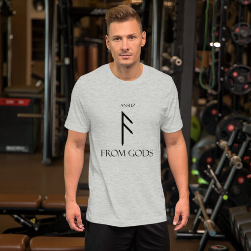 Ansuz Norse Rune "From Gods" Short-Sleeve Mens / Unisex T-Shirt Viking Tee shirt Norse Mythology Made in the USA - Image 10