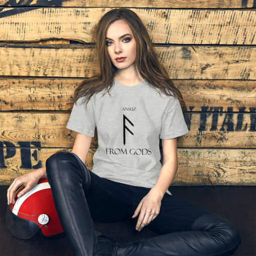 Ansuz Norse Rune "From Gods" Short-Sleeve Mens / Unisex T-Shirt Viking Tee shirt Norse Mythology Made in the USA - Image 12