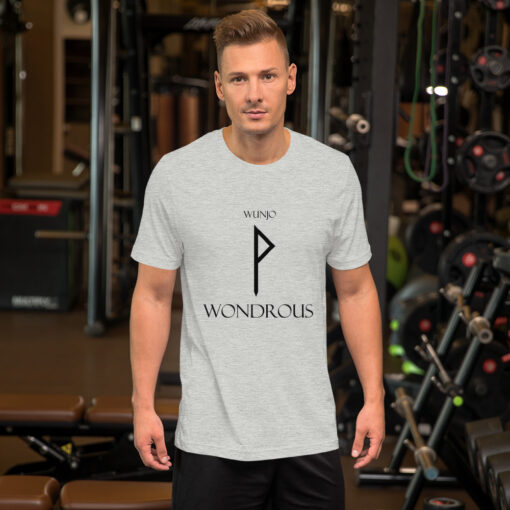 Wunjo Norse Rune "Wondrous" Short-Sleeve Mens / Unisex T-Shirt Viking Tee shirt Norse Mythology Made in the USA - Image 10