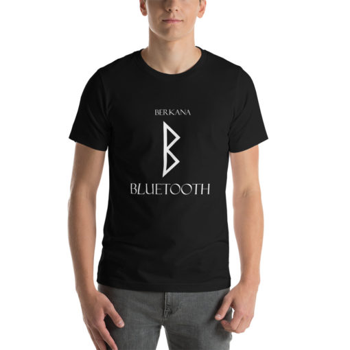 Berkana Norse Rune "Bluetooth" Short-Sleeve Mens / Unisex T-Shirt Viking Tee shirt Norse Mythology Made in the USA