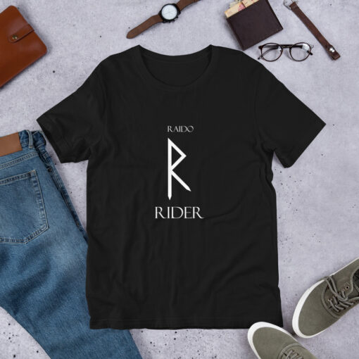 Raido Norse Rune "Rider" Short-Sleeve Mens / Unisex T-Shirt Viking Tee shirt Norse Mythology Made in the USA - Image 2