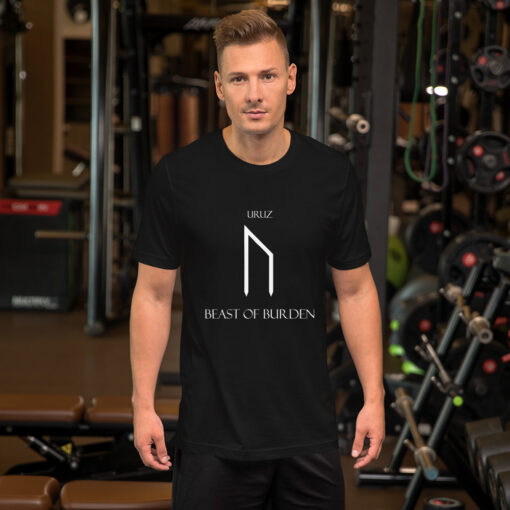Uruz Norse Rune "Beast of Burden" Short-Sleeve Mens / Unisex T-Shirt Viking Tee shirt Norse Mythology Made in the USA