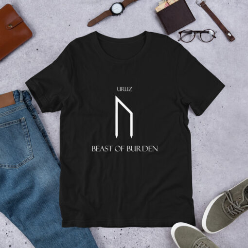 Uruz Norse Rune "Beast of Burden" Short-Sleeve Mens / Unisex T-Shirt Viking Tee shirt Norse Mythology Made in the USA - Image 2