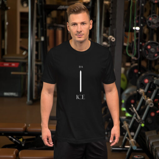 Isa Norse Rune "Ice" Short-Sleeve Mens / Unisex T-Shirt Viking Tee shirt Norse Mythology Made in the USA