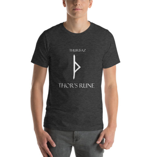 Thurisaz Norse Rune "Thor's Rune" Short-Sleeve Mens / Unisex T-Shirt Viking Tee shirt Norse Mythology Made in the USA - Image 7
