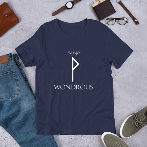 Wunjo Norse Rune "Wondrous" Short-Sleeve Mens / Unisex T-Shirt Viking Tee shirt Norse Mythology Made in the USA - Image 5