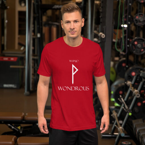 Wunjo Norse Rune "Wondrous" Short-Sleeve Mens / Unisex T-Shirt Viking Tee shirt Norse Mythology Made in the USA - Image 7