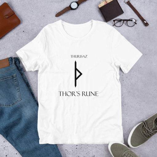 Thurisaz Norse Rune "Thor's Rune" Short-Sleeve Mens / Unisex T-Shirt Viking Tee shirt Norse Mythology Made in the USA - Image 12