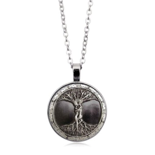 Ask and Embla Pendant Tree of Life & Creation Necklace New - Image 6