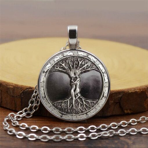 Ask and Embla Pendant Tree of Life & Creation Necklace New